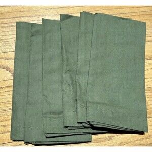 (6) Olive Napkins - New